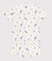 Pyjama short enfant en coton imprimé Paris blanc MARSHMALLOW/blanc MULTICO