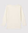 Tee-shirt manches longues enfant en laine et coton gris ECRU