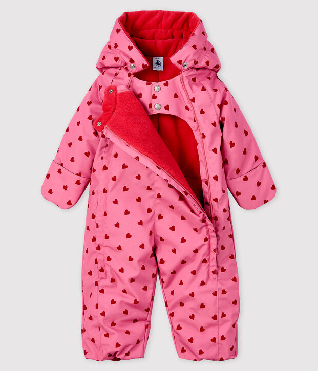 Combipilote b&eacute;b&eacute; fille rose/rouge