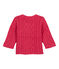 Cardigan met kabelpatroon roze IMPATIENCE
