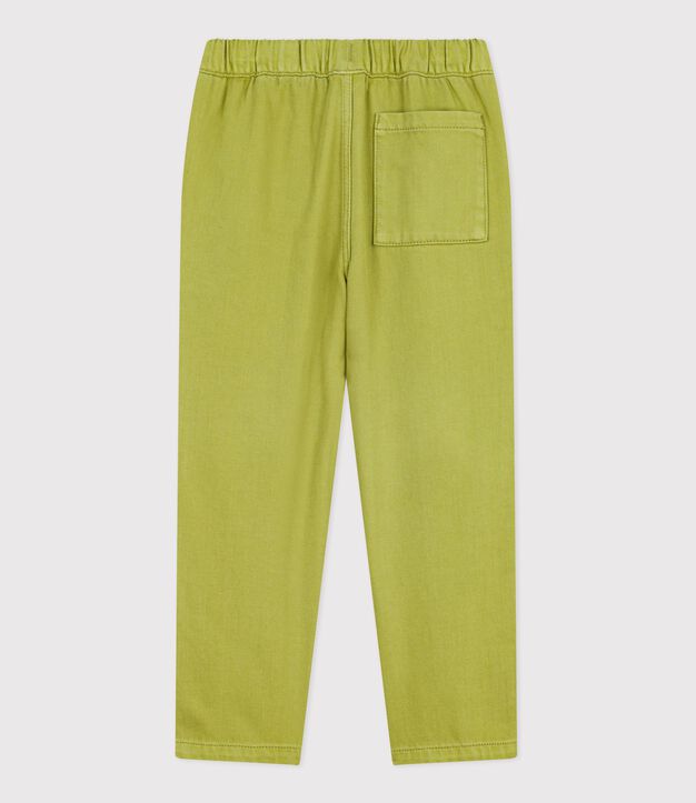 Katoenen kinderbroek groen