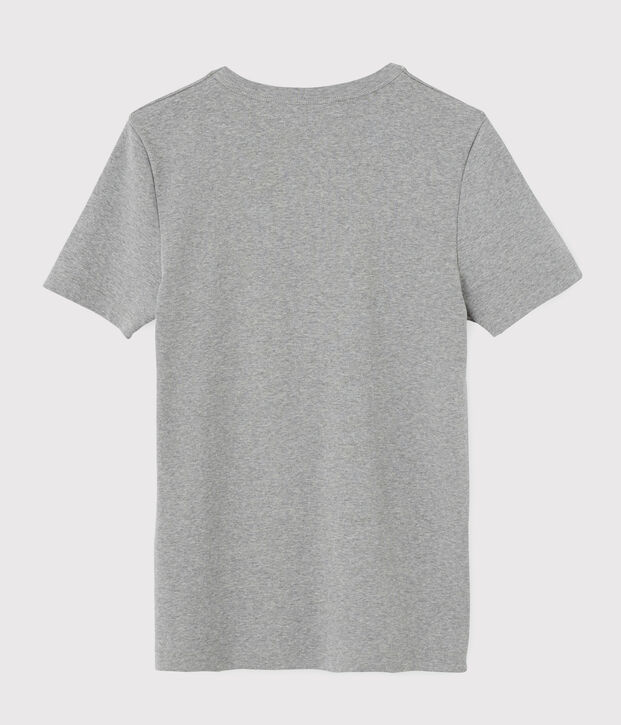 T-shirt met korte mouwen Heren. grijs