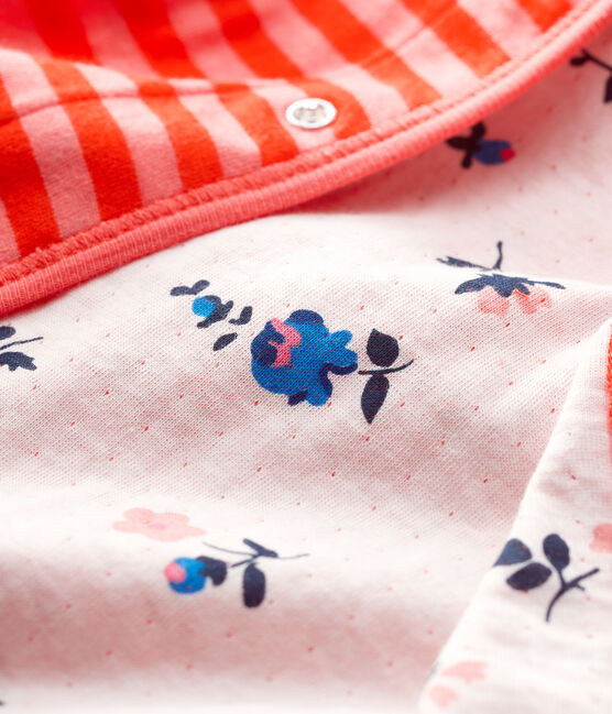 Cardigan réversible  bébé. PEACHY/ CAROTTE