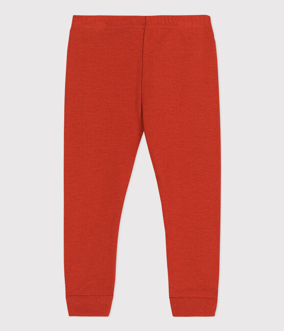 Katoenen effen legging voor baby's rood HARISSA