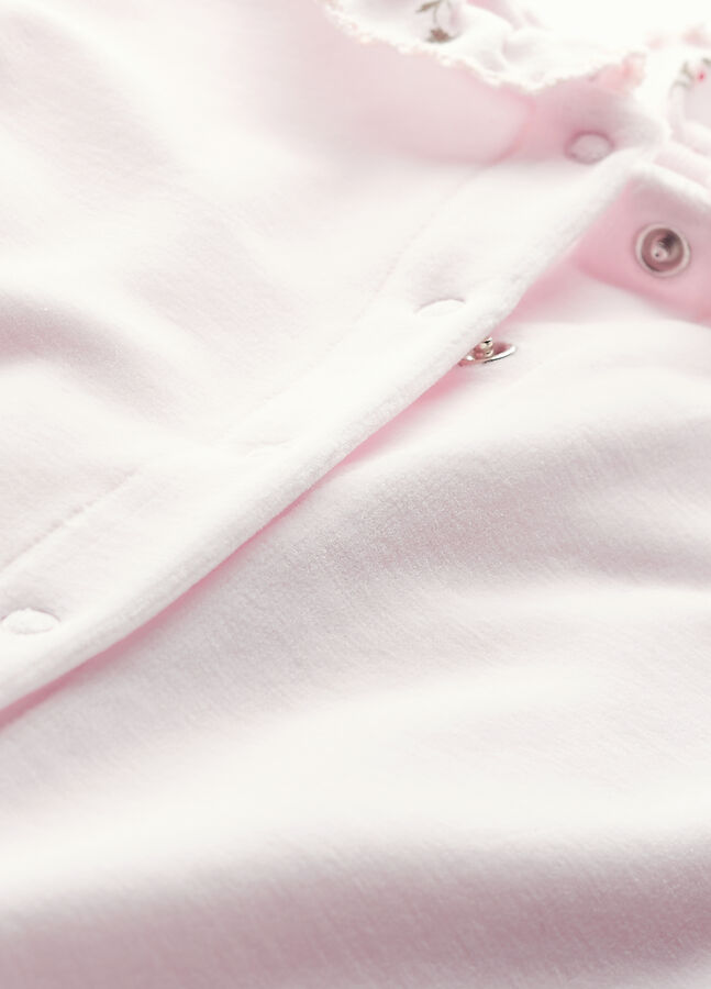 Fluwelen pyjama voor babymeisjes roze VIENNE
