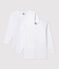 Set van 2 witte T-shirts met lange mouwen jongens variante 1