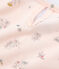 Chemise de nuit petite fille en coton fin rose FLEUR/blanc MULTICO