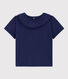 Blouse manches courtes bébé en jersey flammé