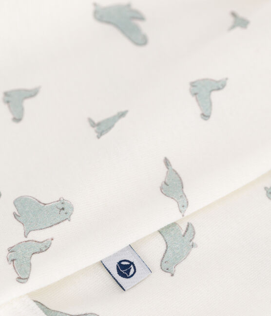 Pyjama bébé en coton phoques blanc MARSHMALLOW/blanc MULTICO