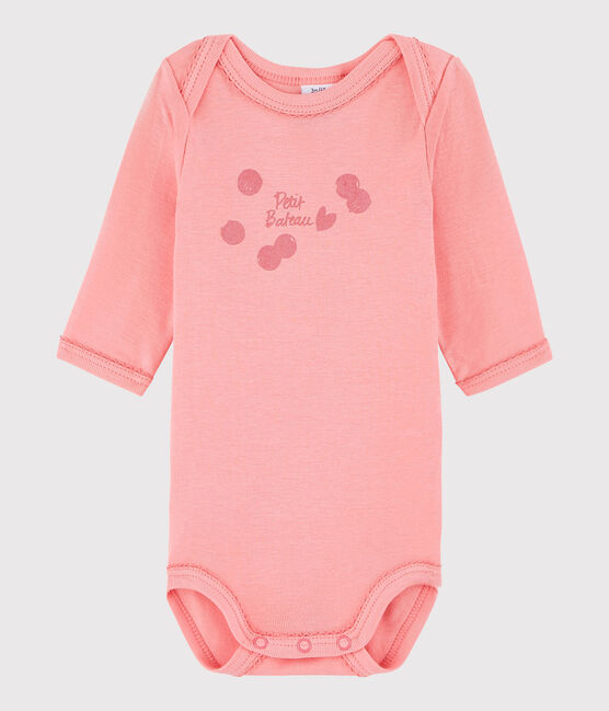 Body manches longues bébé fille rose GRETEL