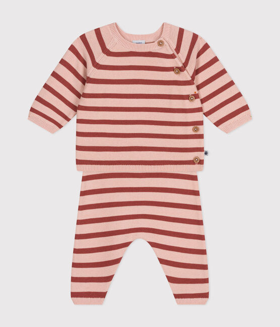 Ensemble 2 pièces en tricot de coton bébé SALINE/ FAMEUX