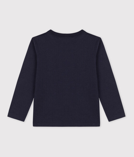 Jongens-T-shirt met lange mouwen blauw SMOKING