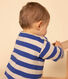 T-shirt met lange mouwen in bedrukte gevlamde jersey voor baby's