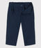 Leuke broek in stevige keperstof voor baby's blauw SMOKING