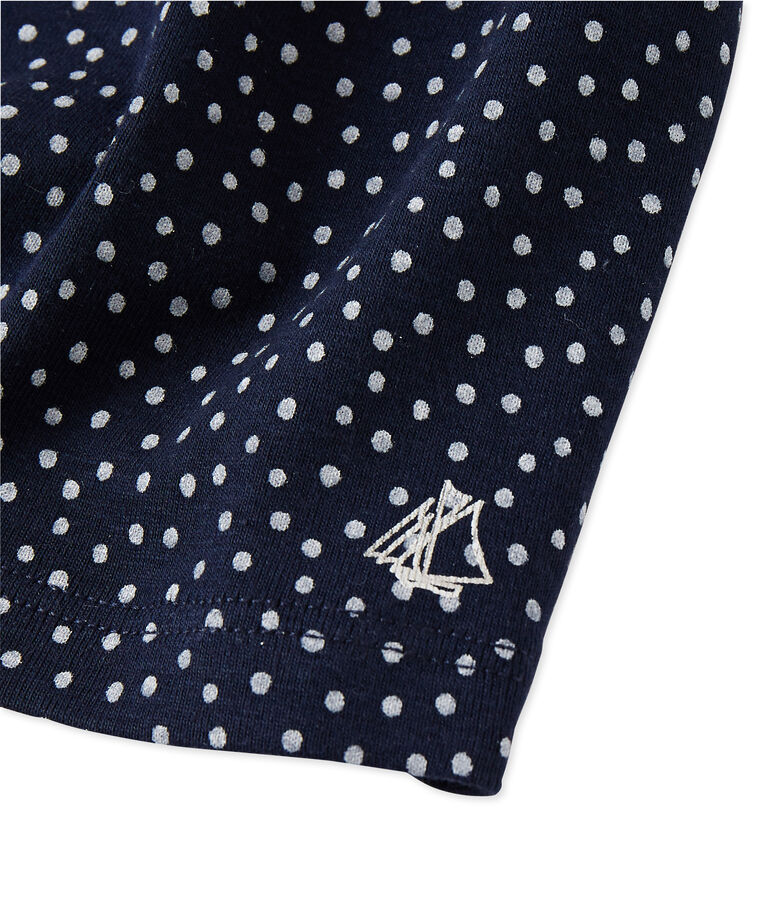 T-shirt b&eacute;b&eacute; fille imprim&eacute; bleu/blanc