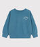 Sweatshirt in molton voor meisjes/jongens blauw LAVIS