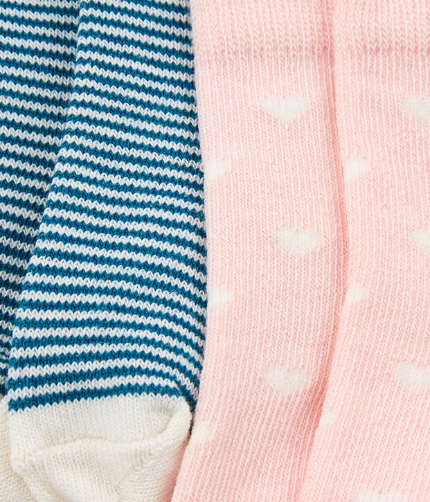Set van 2 paar babysokken multicouleur