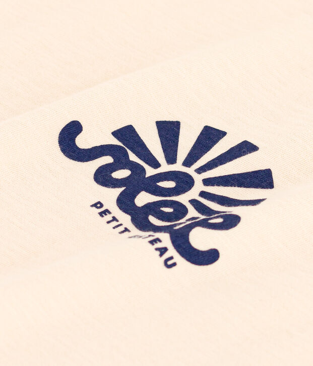 LE Droit, katoenen T-shirt voor dames met ronde hals ecru