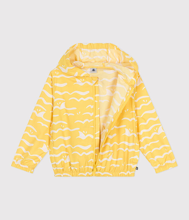 COUPE-VENT ULTRA L&Eacute;GER ENFANT jaune/blanc