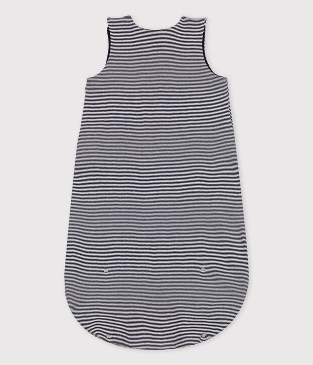 Gestreepte katoenen babyslaapzak TOG 0,5 blauw/wit