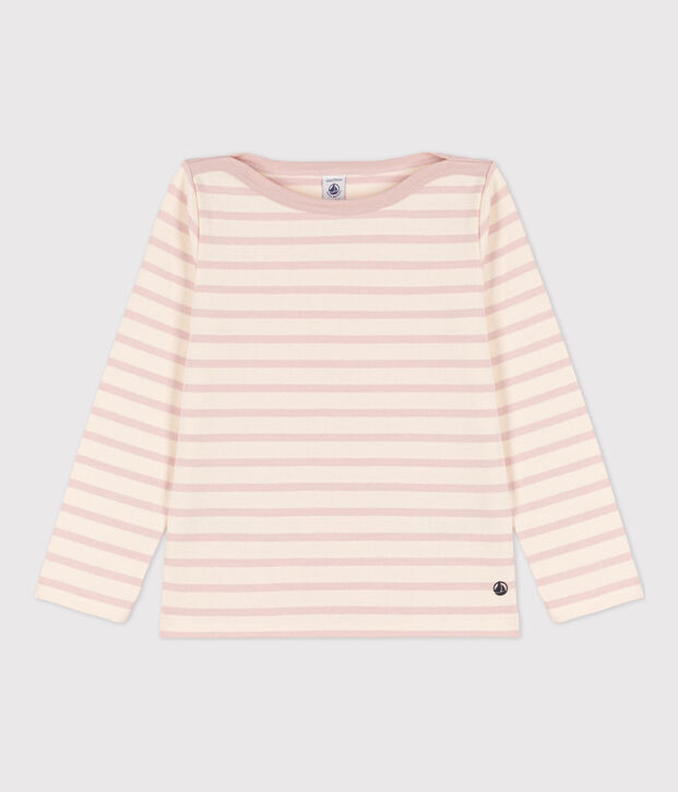Marinetruitje voor jongens/meisjes ecru/roze