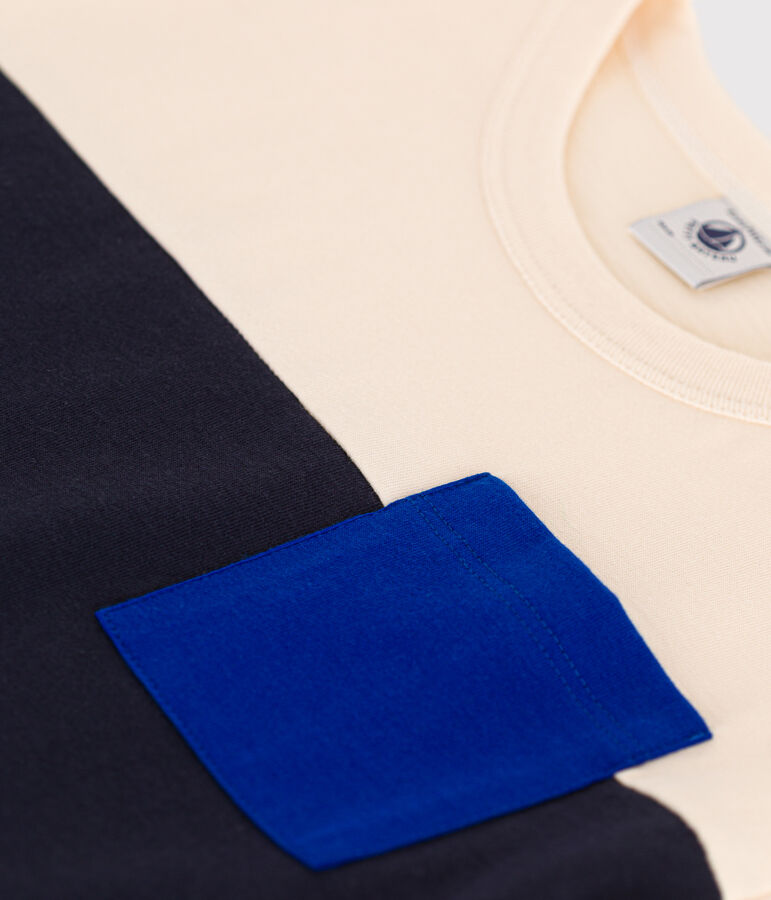 Tee-shirt en jersey enfant gar&ccedil;on &eacute;cru/multicouleur