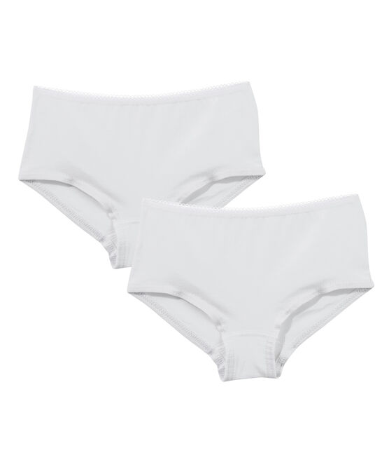 Duo de shorties fille blanc LOT