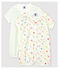 Set van 2 playsuit van biologisch katoen voor babymeisjes variante 1