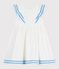Robe sans manches enfant en coton blanc MARSHMALLOW
