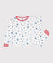 Pyjama enfant en coton imprimé étoiles blanc MARSHMALLOW/bleu ALASKA