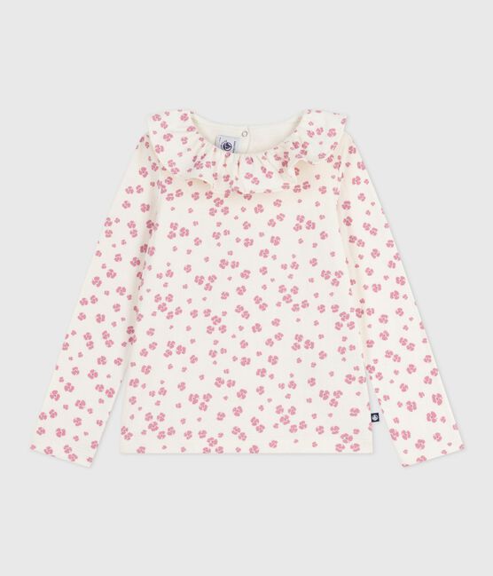 Tee-shirt enfant manches longues en coton imprimé MILK/ MULTICO