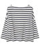 Top marinière femme en lin blanc LAIT/bleu SMOKING