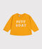 Sweatshirt in molton voor baby's geel BOUDOR