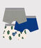 Lot de 3 boxers chalet en coton petit garçon variante 1