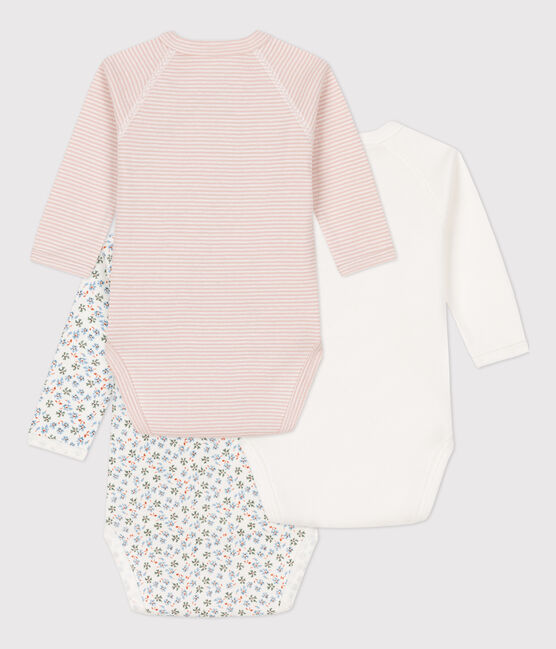 Set van 3 katoenen body's met lange mouwen voor baby's variante 1