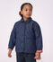 Veste enfant en denim uni motif &eacute;toiles bleu