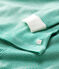 Pyjama snugfit rayé milleraies petit garçon en coton biologique vert PIVERT/blanc MARSHMALLOW