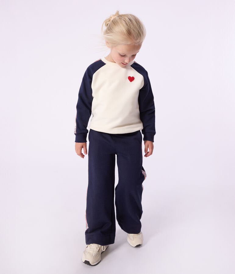 Katoenen joggingbroek voor kinderen blauw SMOKING