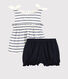 Set van katoenen/linnen blouse voor meisjes + bloomer