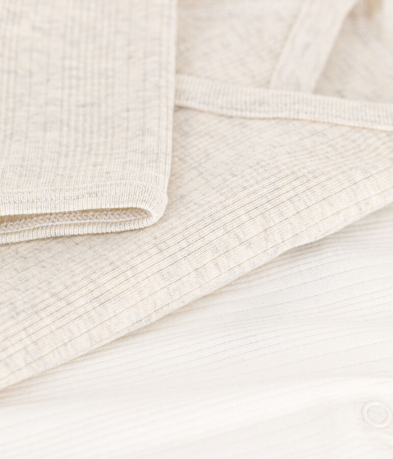 Set van 2 katoenen overslagbody's met lange mouwen variante 1