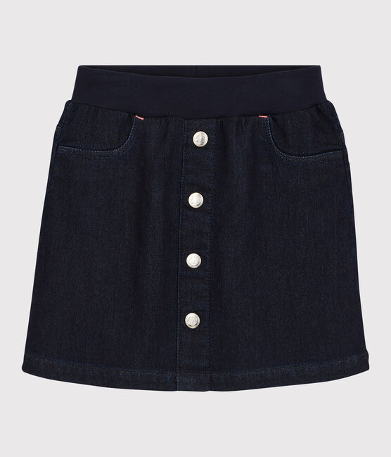 Meisjesrok van spijkerstof blauw DENIM BLEU FONCE