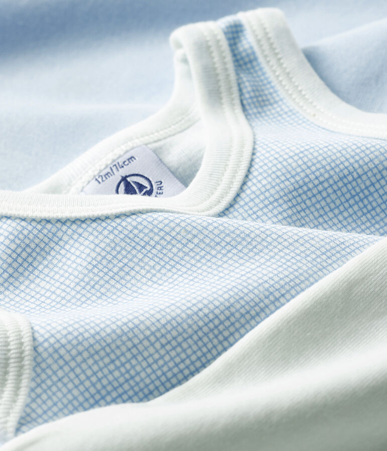 Drie mouwloze rompertjes baby multicouleur