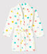 Robe de chambre cœurs multicolores petite fille en polaire