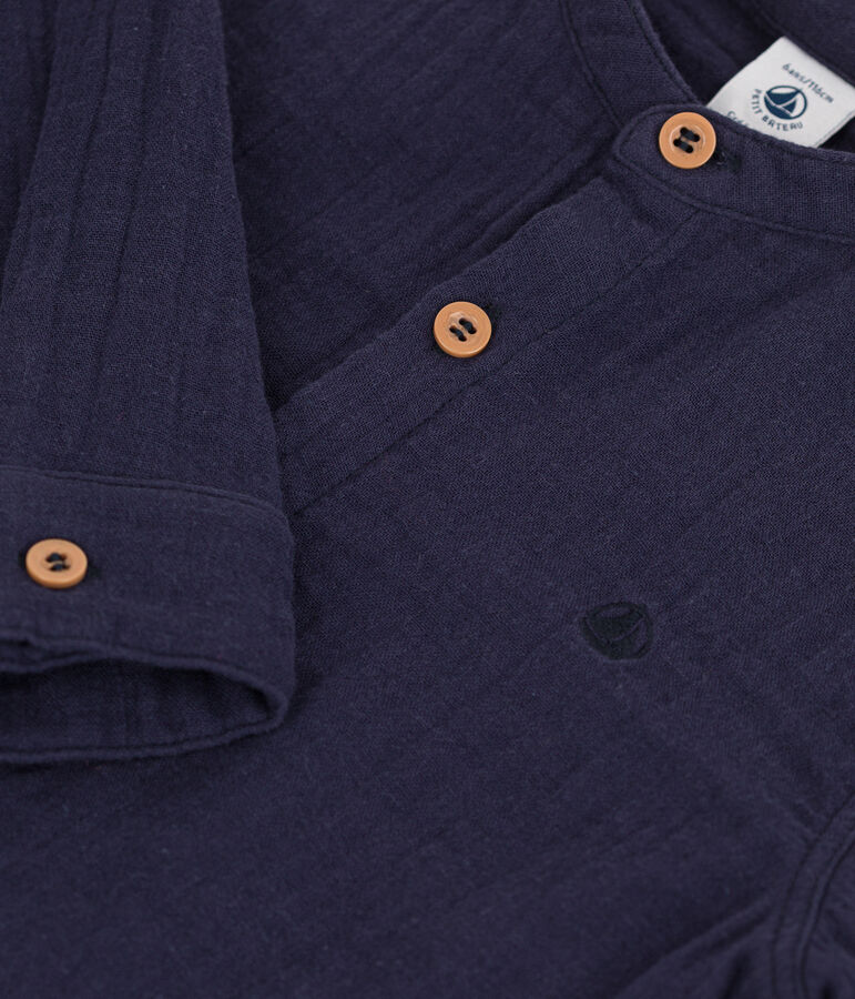 Hemd uit zacht katoen voor jongens blauw