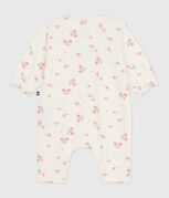 Katoenen babypakje met ruches en bloemenprint MILK/ MULTICO