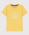 T-shirt manches courtes en coton enfant garçon jaune ORGE