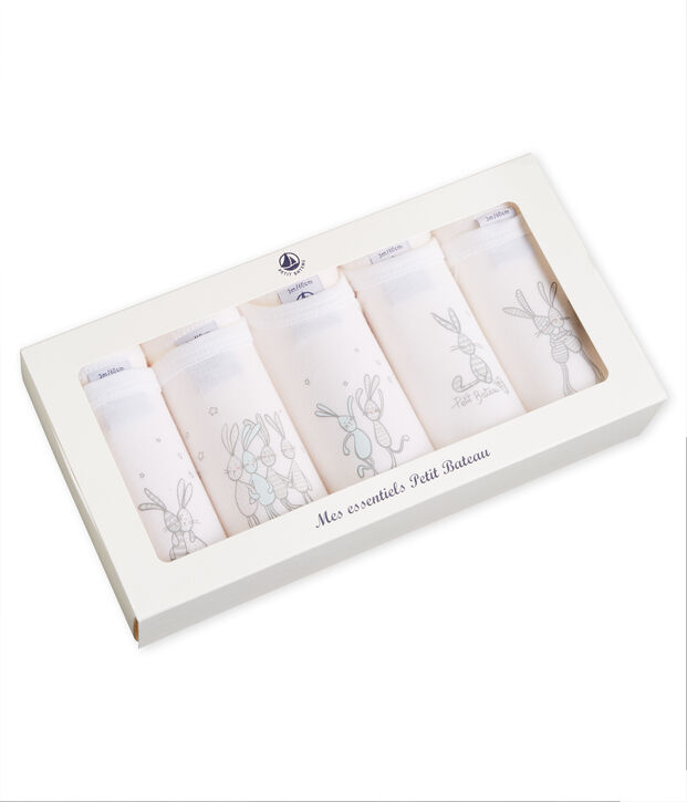 Lot de 5 bodies manches longues b&eacute;b&eacute; mixte multicouleur