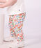 Legging b&eacute;b&eacute; en coton imprim&eacute; fleurs blanc/multicouleur