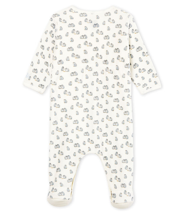 Bodyjama b&eacute;b&eacute; gar&ccedil;on en velours blanc/multicouleur