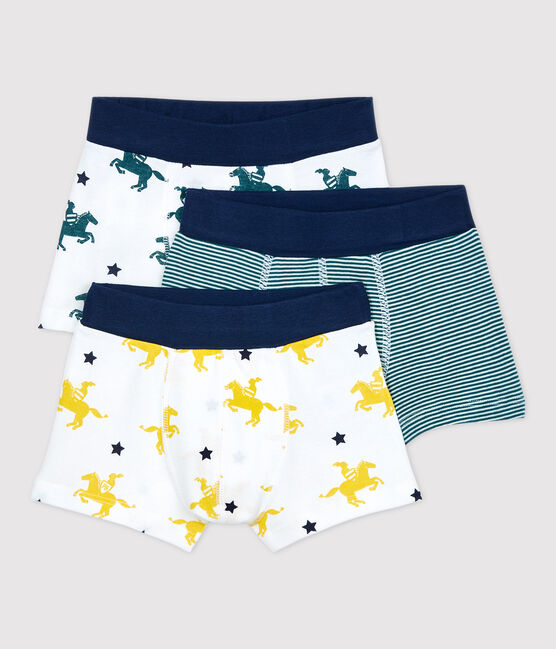 Set van 3 boxershorts voor jongens met ridderprint variante 1